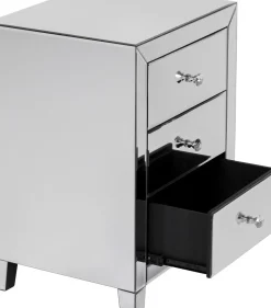 Sängbord Luxury - Spegelglas, 3 Lådor - KARE Design
