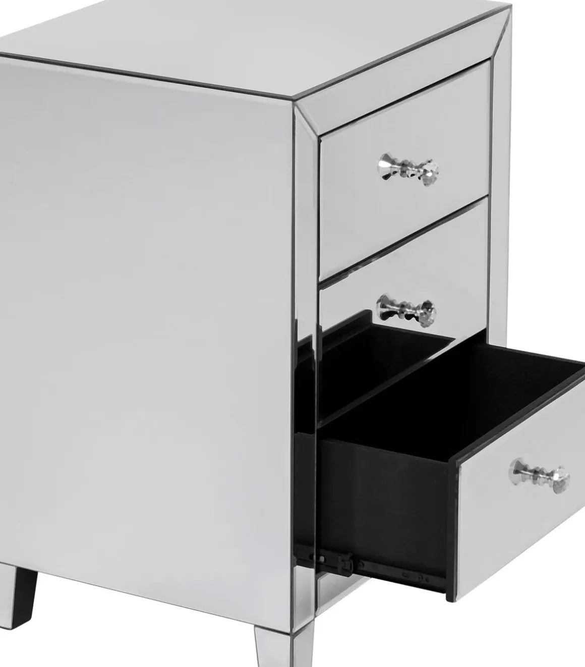 Sängbord Luxury - Spegelglas, 3 Lådor - KARE Design