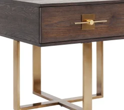 Sängbord Osaka med Låda - Mörkt Trä - KARE Design