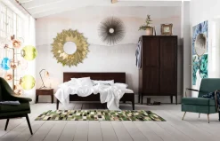 Säng Brooklyn Valnöt - Massivt Trä, 180x200cm - KARE Design