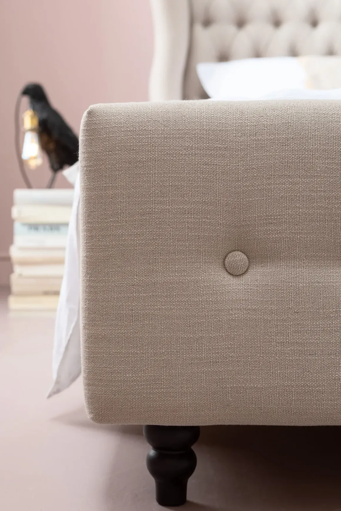 Säng City Spirit Linen Natural 180x200cm - KARE Design