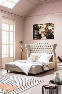 Säng City Spirit Linen Natural 180x200cm - KARE Design