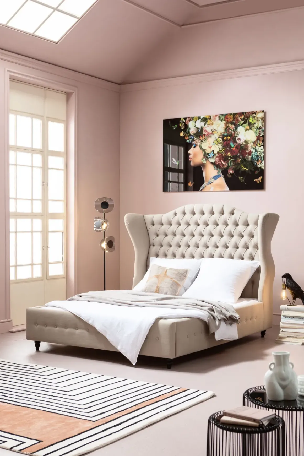 Säng City Spirit Linen Natural 180x200cm - KARE Design