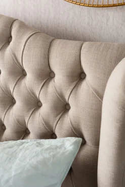 Säng City Spirit Linen Natural 160x200cm - KARE Design