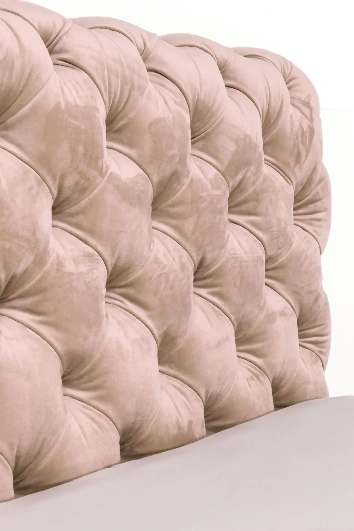 Säng Desire 160x200cm - Beige Sammet - KARE Design