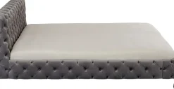 Säng Desire 160x200cm - Grå Sammet - KARE Design