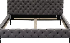 Säng Desire 200x200cm - Grå Sammet - KARE Design