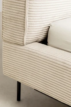 Säng East Side Cord - Creme, 180x200cm - KARE Design