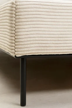 Säng East Side Cord - Creme, 180x200cm - KARE Design