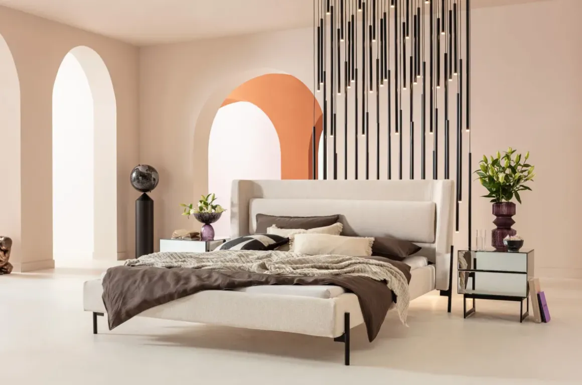 Säng Tivoli 180x200cm - Ljus beige - KARE Design