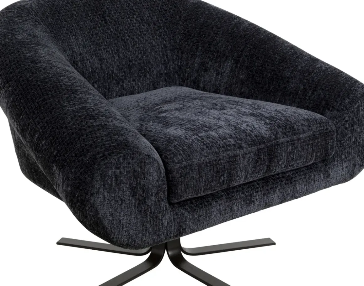 Snurrfåtölj Ciao Midnight - Grå/Blå - KARE Design