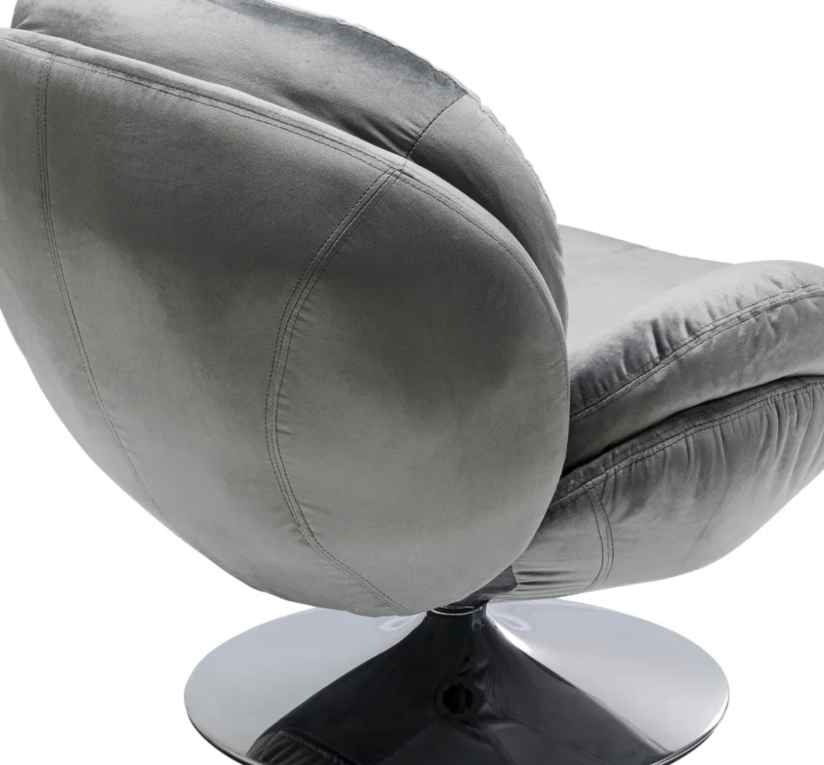 Snurrfåtölj Cosy - Grå Sammet - KARE Design