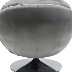 Snurrfåtölj Cosy - Grå Sammet - KARE Design