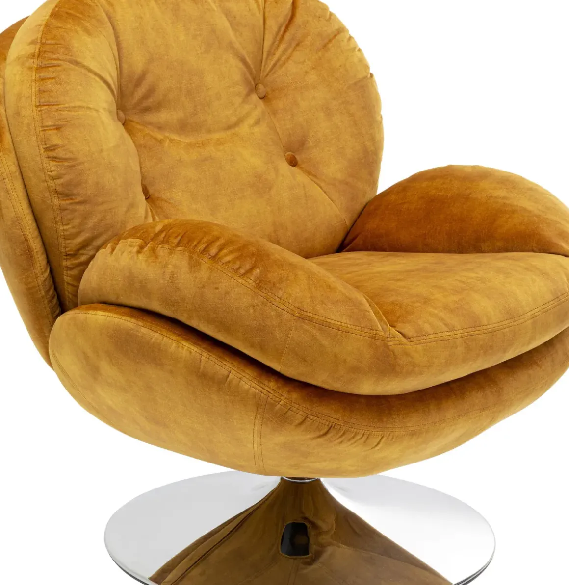 Snurrfåtölj Cosy - Sammet Bärnsten - KARE Design