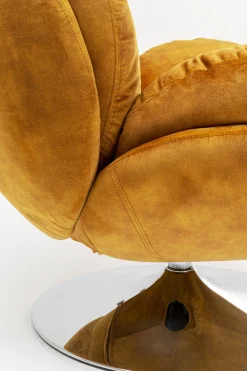 Snurrfåtölj Cosy - Sammet Bärnsten - KARE Design