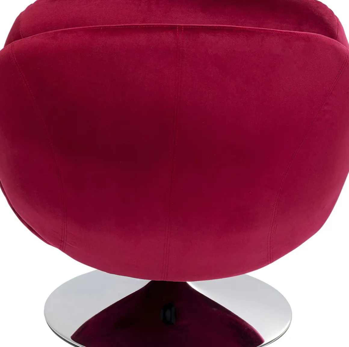 Snurrfåtölj Cosy - Vinröd Sammet - KARE Design