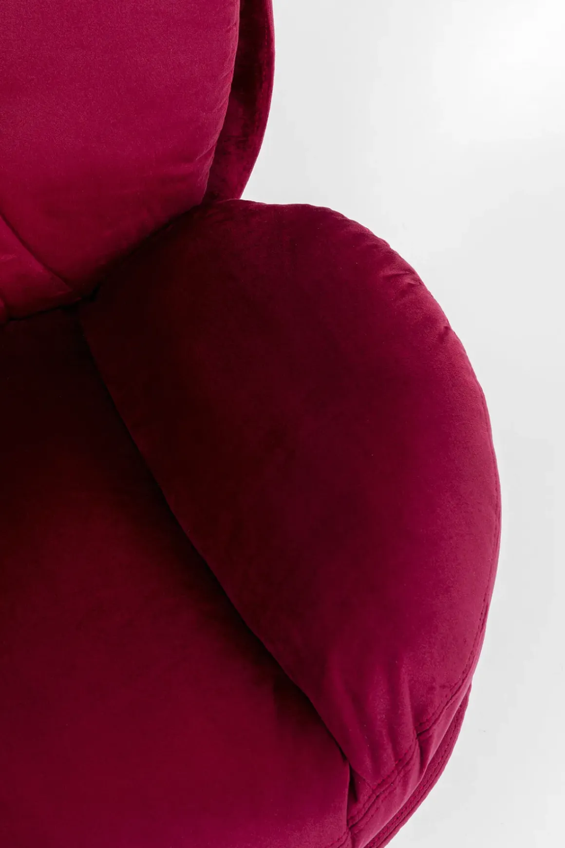 Snurrfåtölj Cosy - Vinröd Sammet - KARE Design