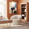 Snurrfåtölj Maye Bouclé - Beige - KARE Design