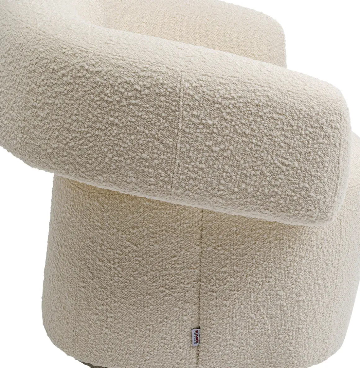 Snurrfåtölj Maye Bouclé - Beige - KARE Design