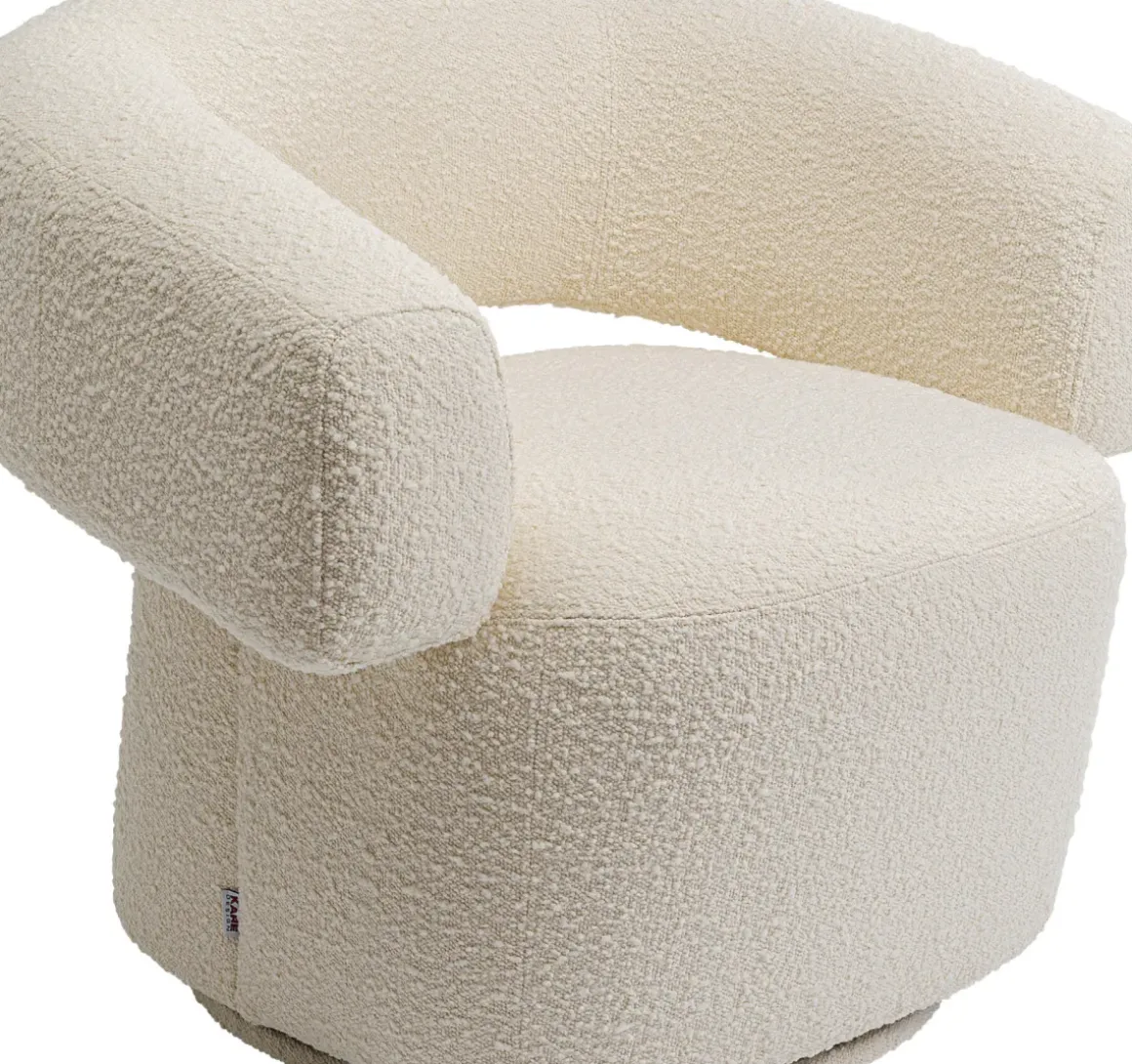 Snurrfåtölj Maye Bouclé - Beige - KARE Design