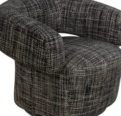 Snurrfåtölj Maye Bow - Grå - KARE Design
