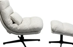 Snurrfåtölj med Pall Columbia - KARE Design