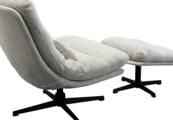 Snurrfåtölj med Pall Columbia - KARE Design