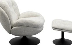 Snurrfåtölj med Pall Standford - KARE Design