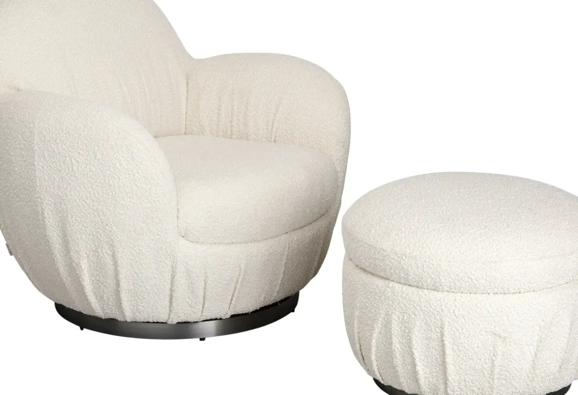 Snurrfåtölj Nube - Boucle - KARE Design