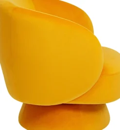 Snurrfåtölj Orion - Gul - KARE Design