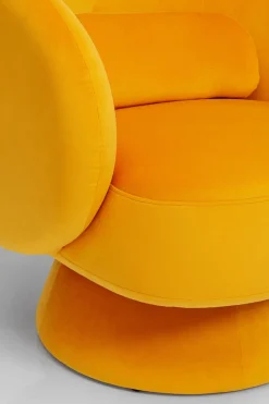 Snurrfåtölj Orion - Gul - KARE Design
