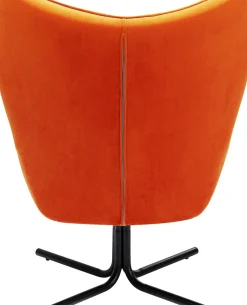 Snurrfåtölj Oscar - Sammet/Orange - KARE Design