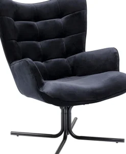 Snurrfåtölj Oscar - Svart Sammet - KARE Design