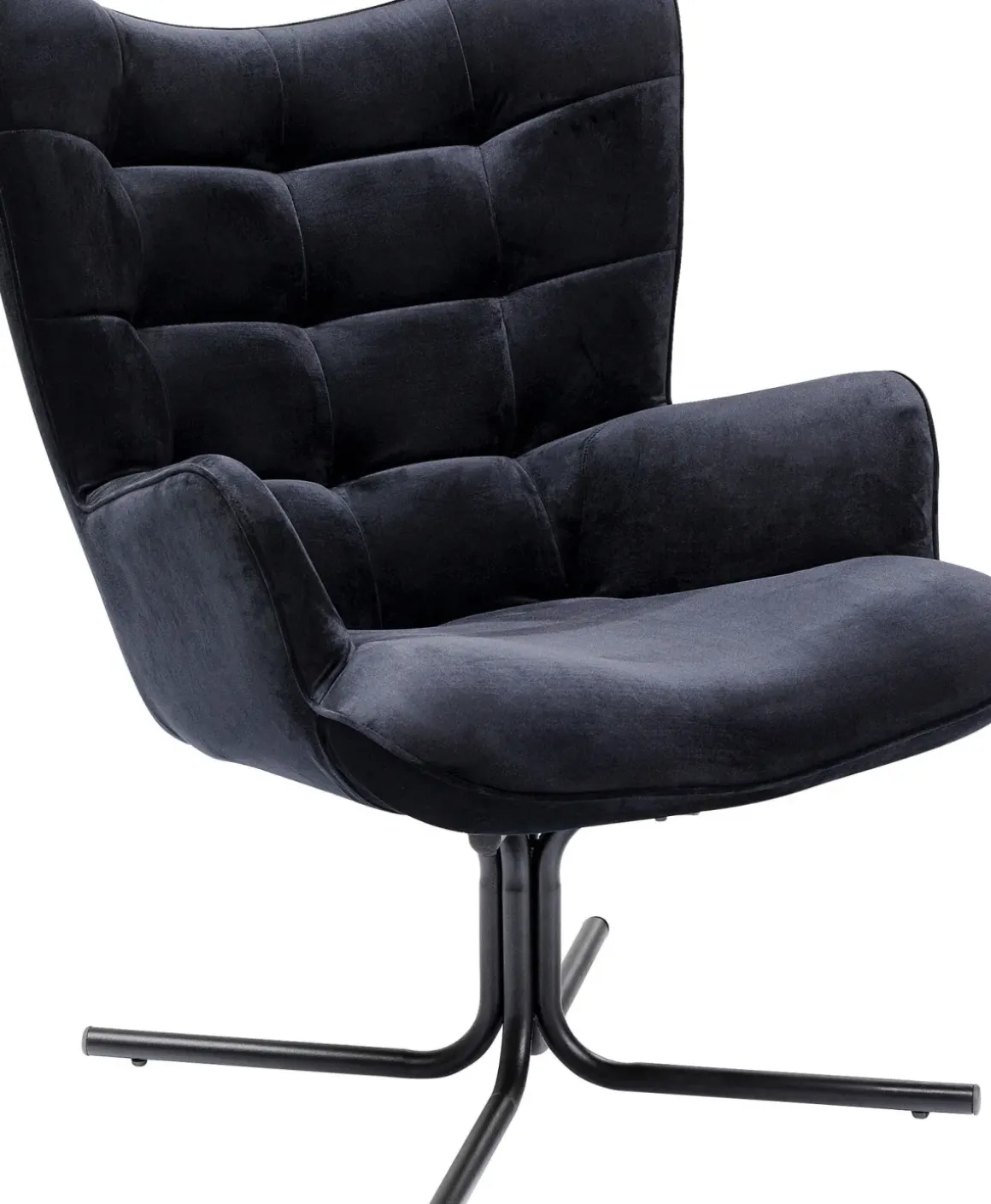 Snurrfåtölj Oscar - Svart Sammet - KARE Design
