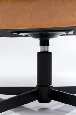 Snurrfåtölj Ottawa - Brun, Läder - KARE Design