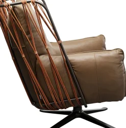 Snurrfåtölj Paradiso - Brun - KARE Design