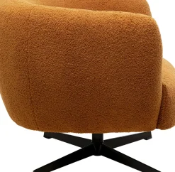 Snurrfåtölj Peony -Brun - KARE Design
