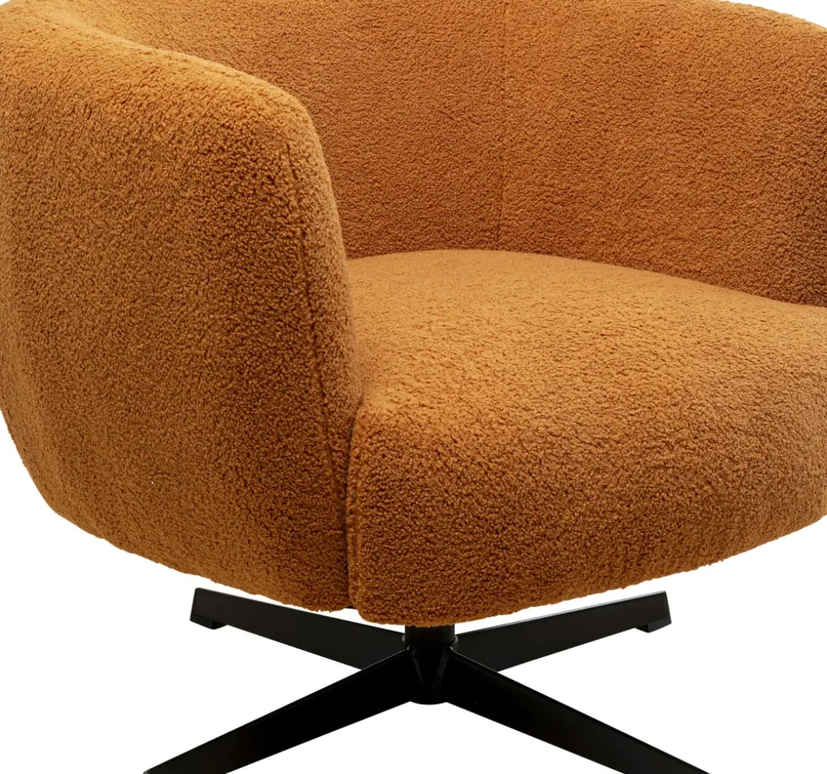 Snurrfåtölj Peony -Brun - KARE Design
