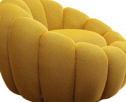 Snurrfåtölj Peppo Bloom - Gul - KARE Design