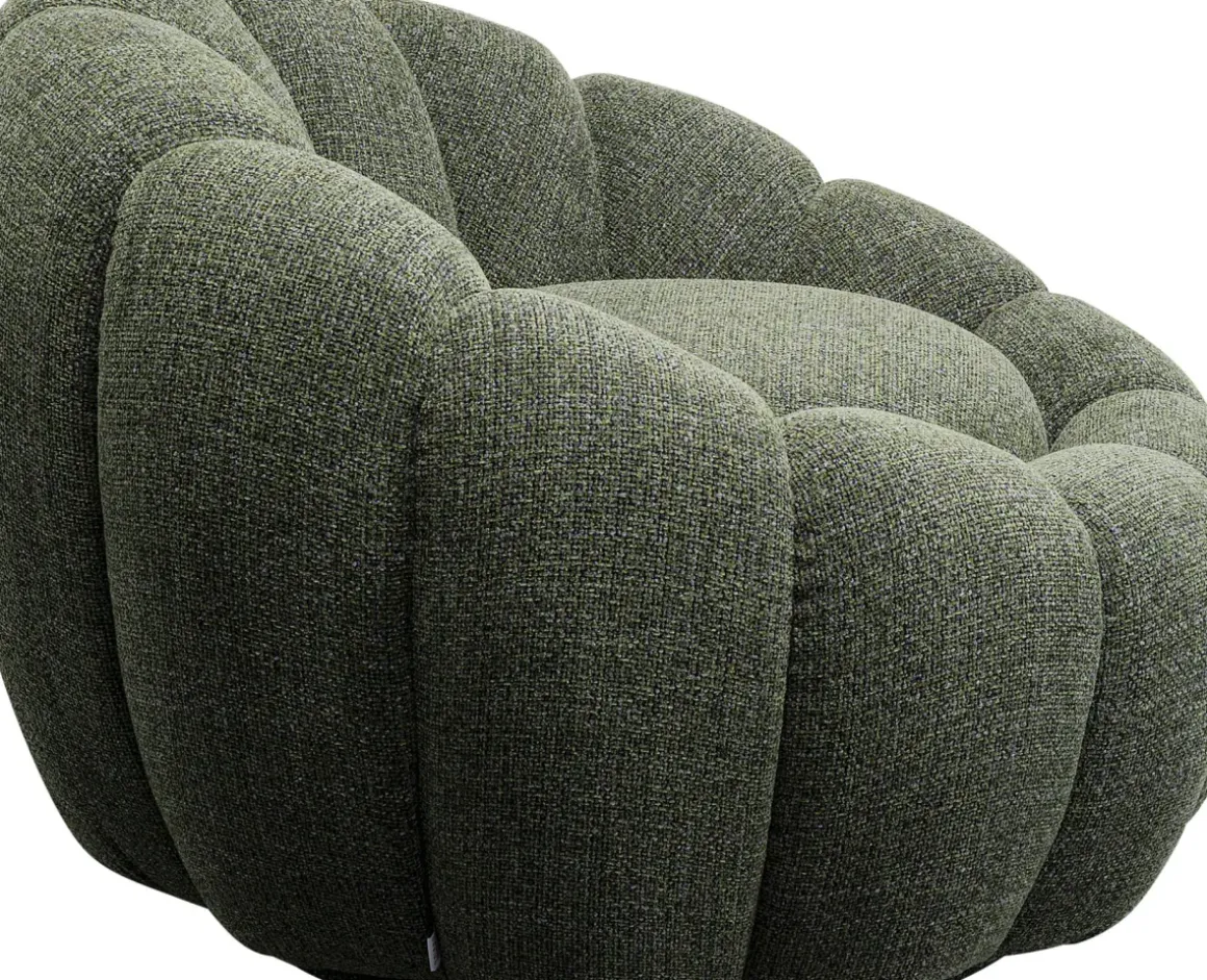 Snurrfåtölj Peppo Bloom - Melange Grön - KARE Design