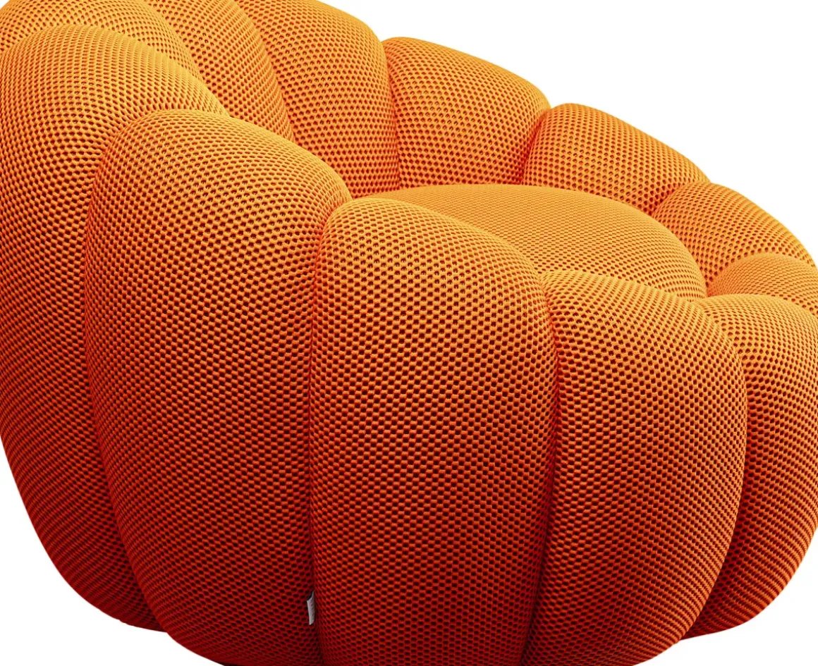 Snurrfåtölj Peppo Bloom - Orange - KARE Design