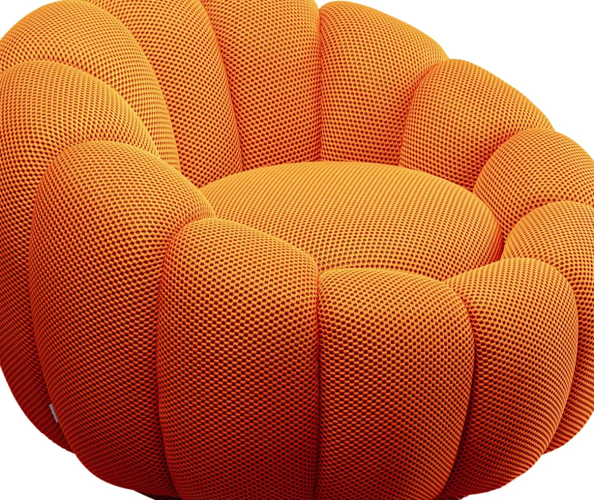 Snurrfåtölj Peppo Bloom - Orange - KARE Design