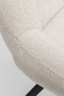 Snurrstol Baron - Off White/Svart - KARE Design