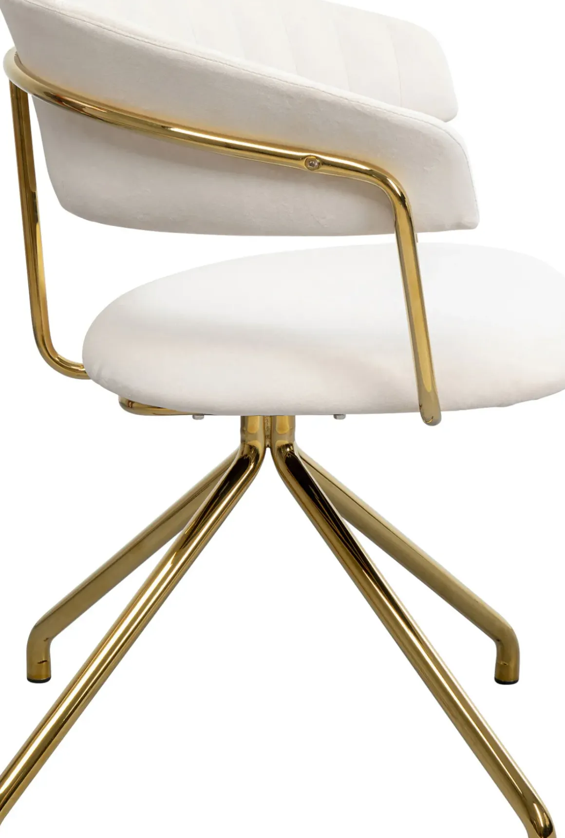 Snurrstol Belle - Sammet Cream - KARE Design