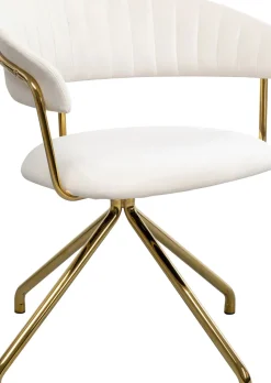 Snurrstol Belle - Sammet Cream - KARE Design