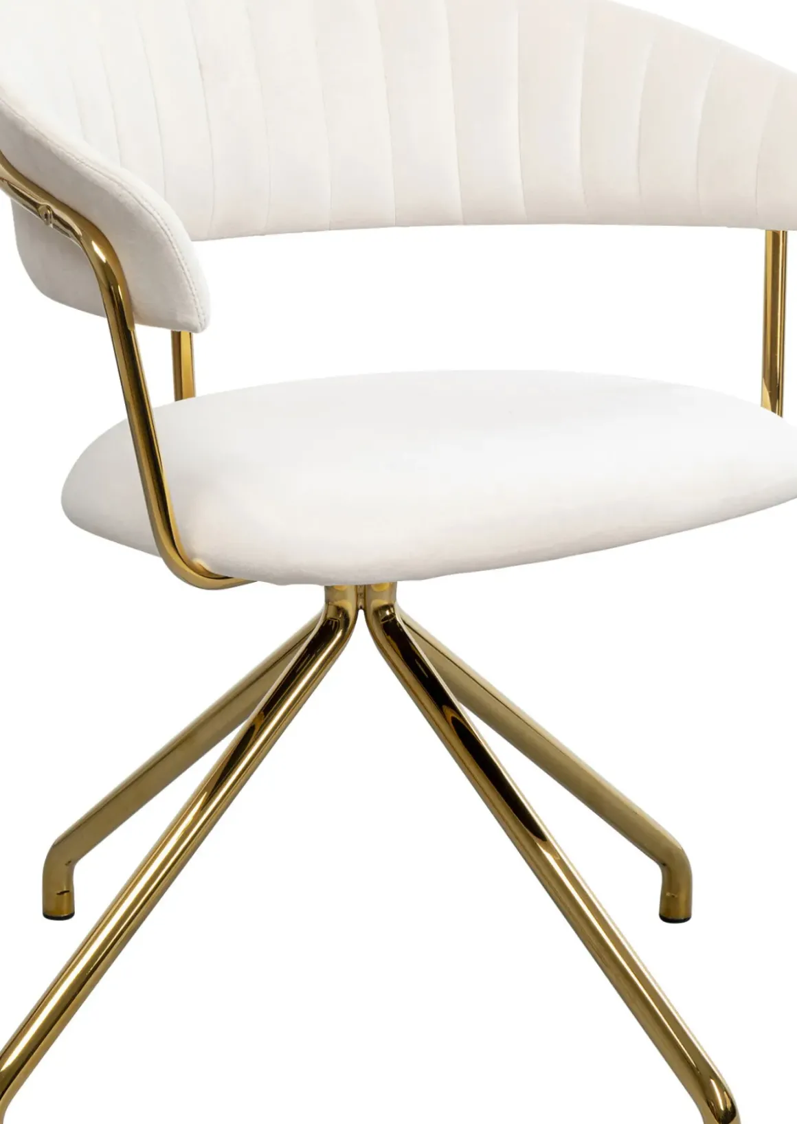 Snurrstol Belle - Sammet Cream - KARE Design