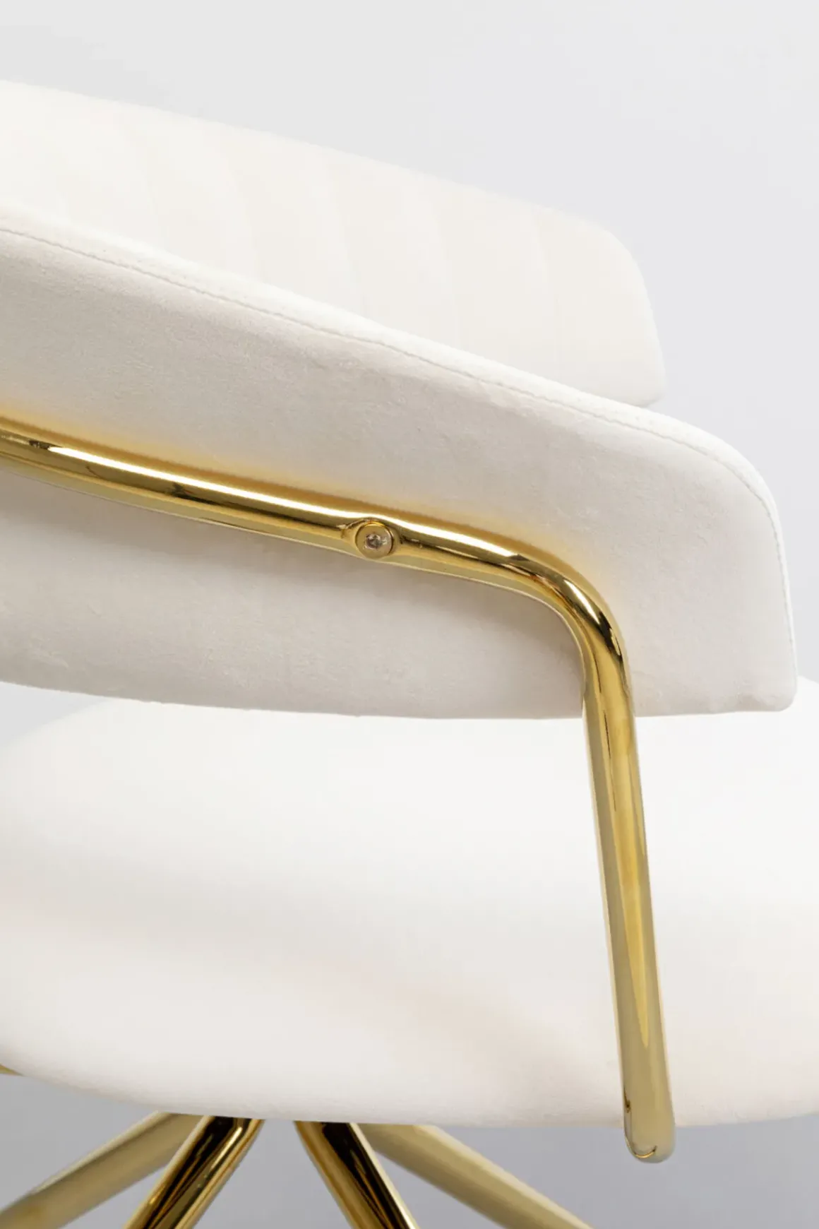Snurrstol Belle - Sammet Cream - KARE Design