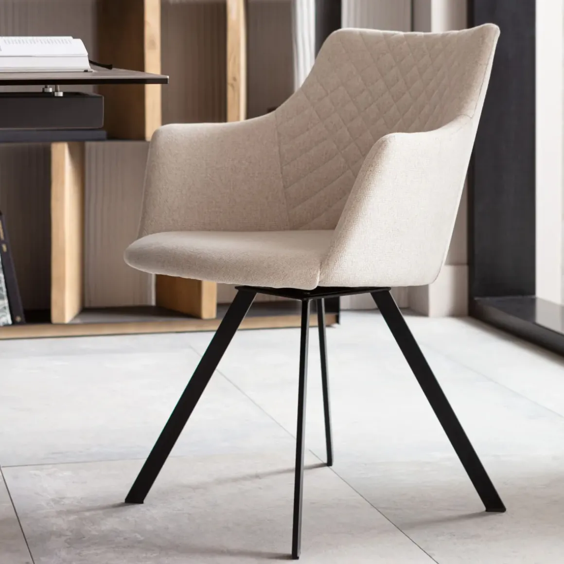 Snurrstol Coco - Creme Vit - KARE Design