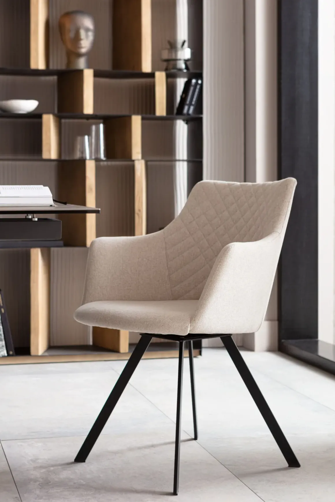 Snurrstol Coco - Creme Vit - KARE Design