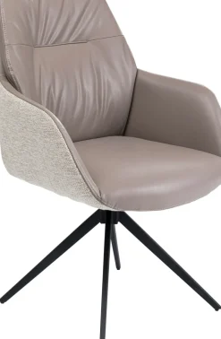 Snurrstol med Armstöd Amira - Greige - KARE Design